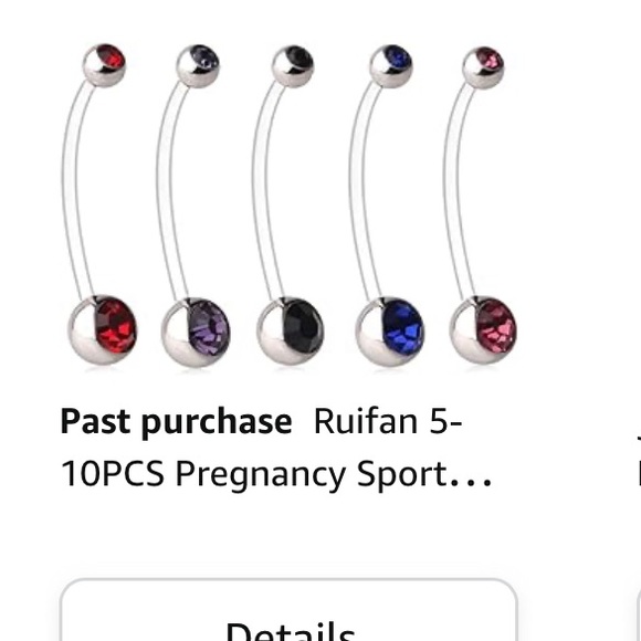 Maternity Belly Button Rings (3) - Picture 1 of 8